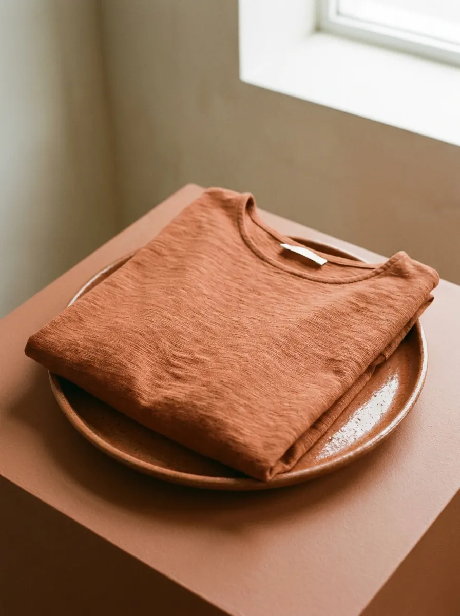 Blusa Cropped Ferrugem