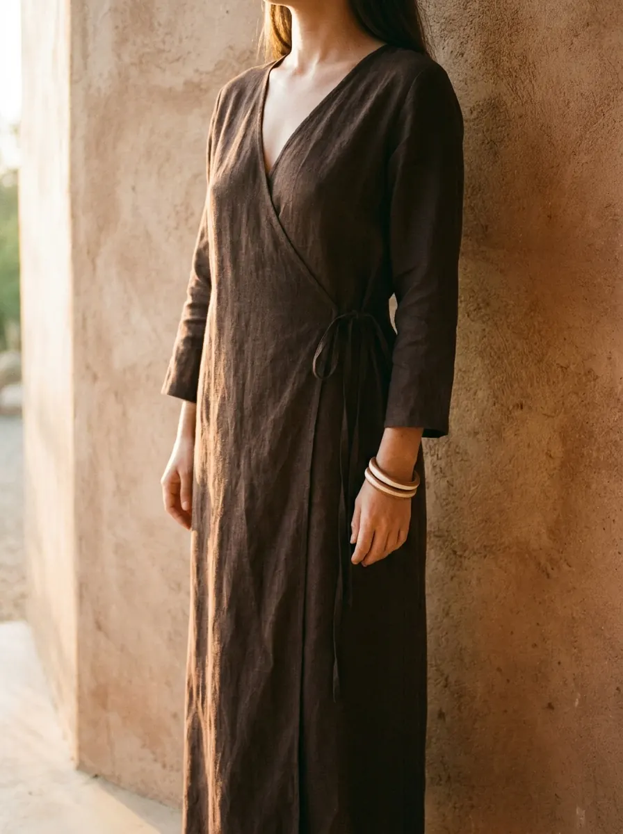 Vestido Longo Barro