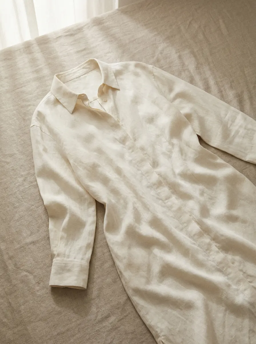 Vestido Camisa Osso